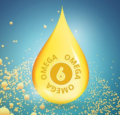 Gota amarilla con un seis en el centro y al recedor la palabra omega tres veces